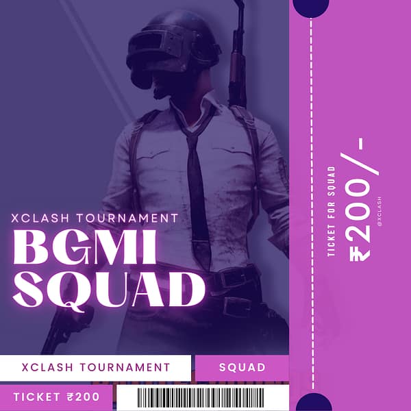 BGMI Squad Ticket